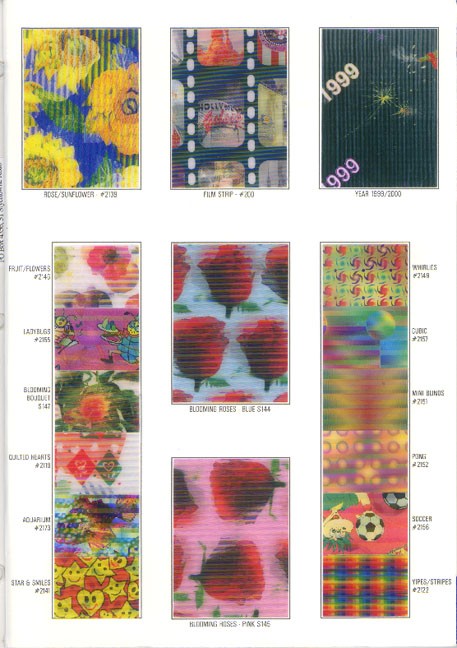 Lenticular Sheets 14 1/2 x 19 - Daisy/Butterfly - LENTICULAR SHEETS -  SPECIALTIES