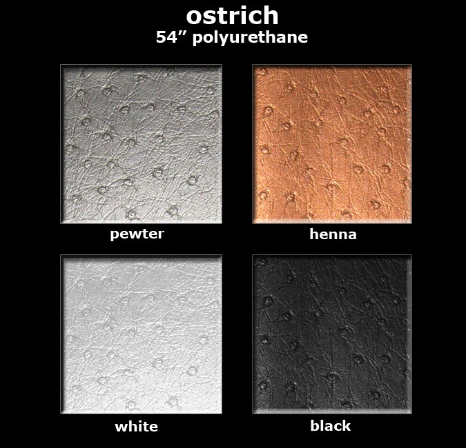 Ostrich Polyurethane Color Card