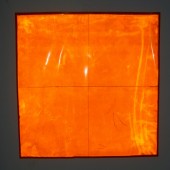 Orange Cubelight Sheet in Dark