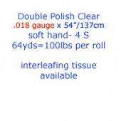 Double Polish Clear Custom .018 x 54" Firm Hand