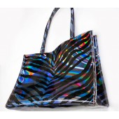 Zebra Holographic PP Sheet Handbag