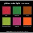 Glitter Cube Light Color Card